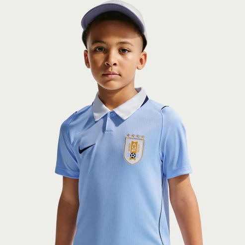 Uruguay 2026 Home Field Youngster Kit - La Celeste Sky Blue Junior Kit-Soccer Shirts Store: 2026 World Cup Kits