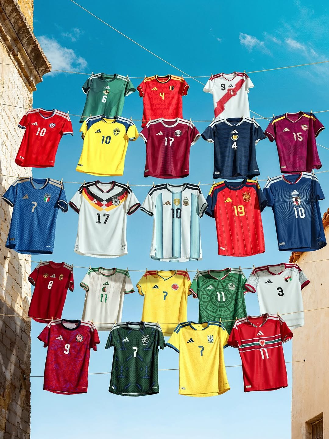 Multi Tournament Football Jersey Collection