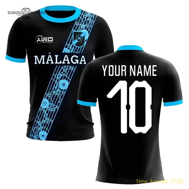 Malaga 2025-2026 Away Kit Malaga Concept Football (Your Name) Jersey-World Cup Jersey Hub - 2026 National Football Kits Store