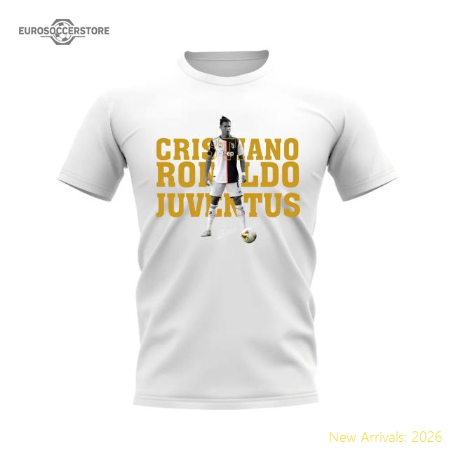 Juventus Cristiano Ronaldo Juventus Player Football Tee (White)-World Cup Jersey Hub - 2026 National Football Kits Store