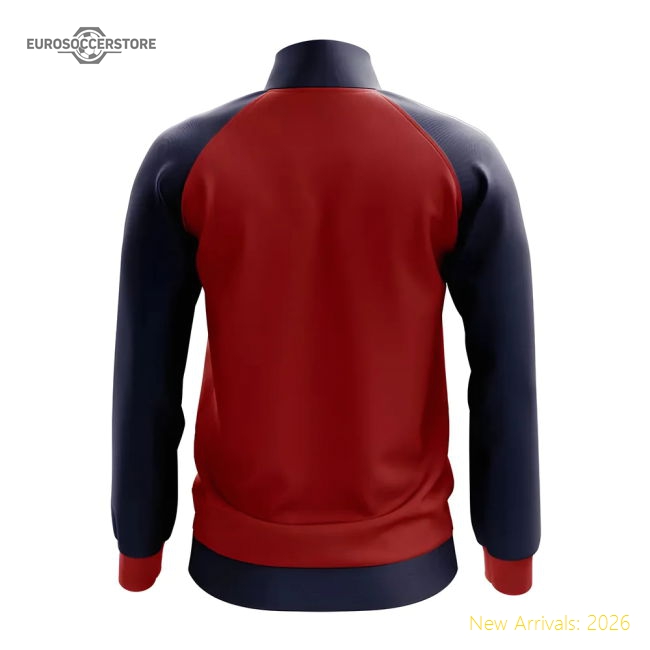 S,Bermuda Tournament Bermuda Concept Football Track Jacket (Red)-World Cup Jersey Hub - 2026 National Football Kits Store