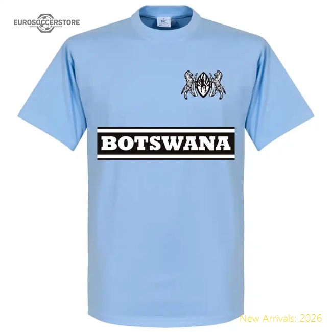 S,Botswana Game Ready Botswana Team T-Shirt - Sky Perfect For Cheering O-World Cup Jersey Hub - 2026 National Football Kits Store