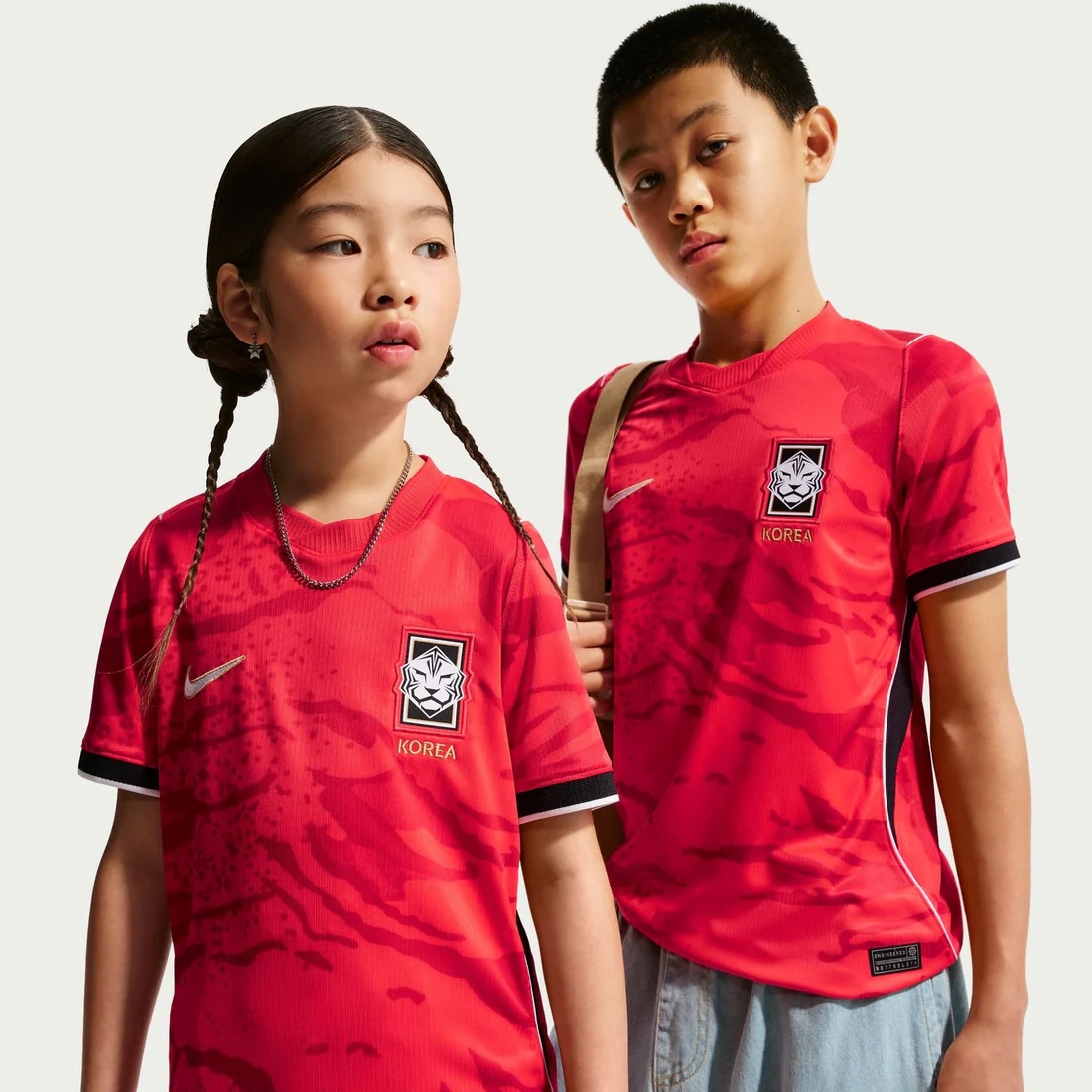 Korea Republic 2026 Home Youth Jersey - Red Tigers Junior Kit-Soccer Shirts Store: 2026 World Cup Kits
