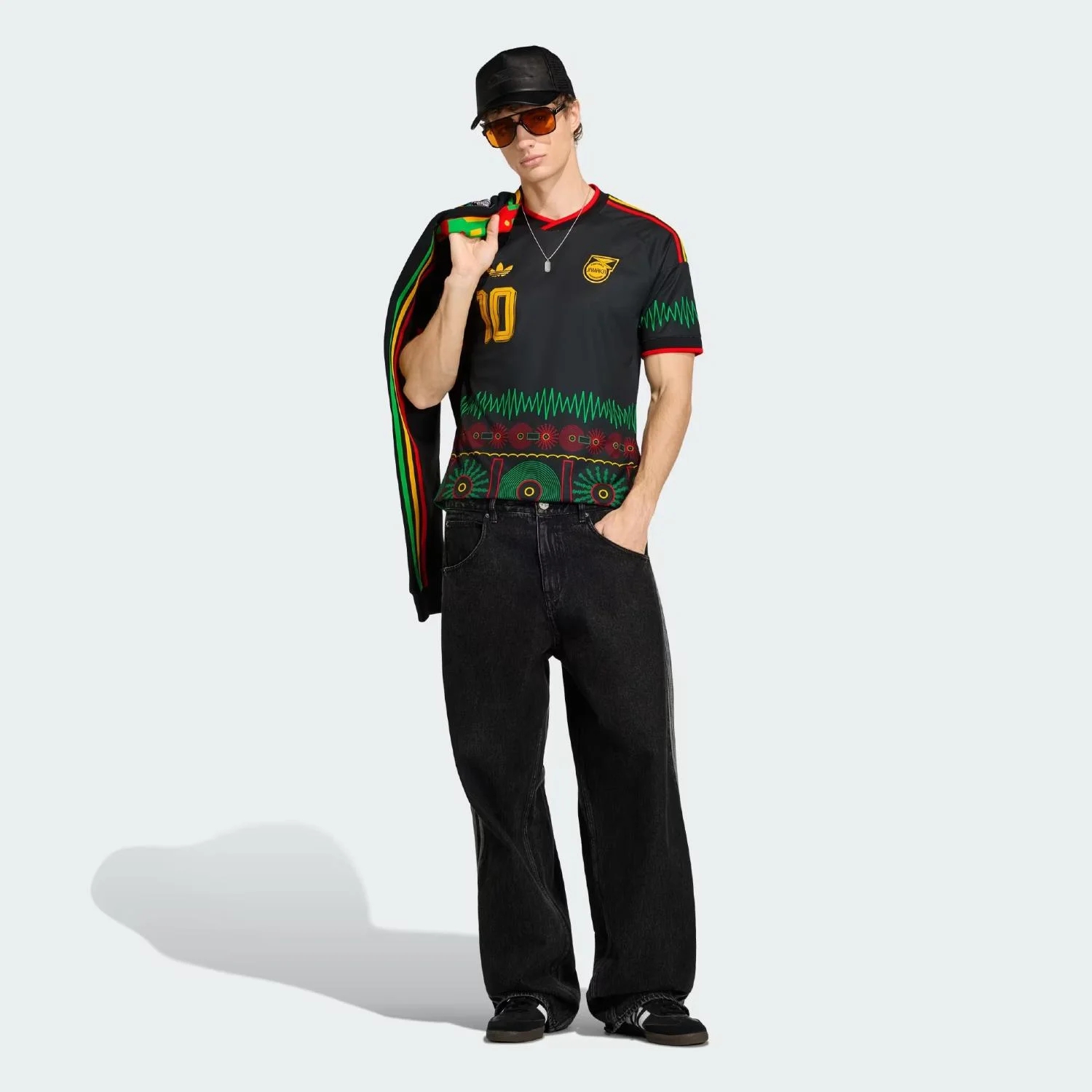 Jamaica 2026 Road Marley 10 Football Shirt - Reggae Spirit Men's Kit-Soccer Shirts Store: 2026 World Cup Kits