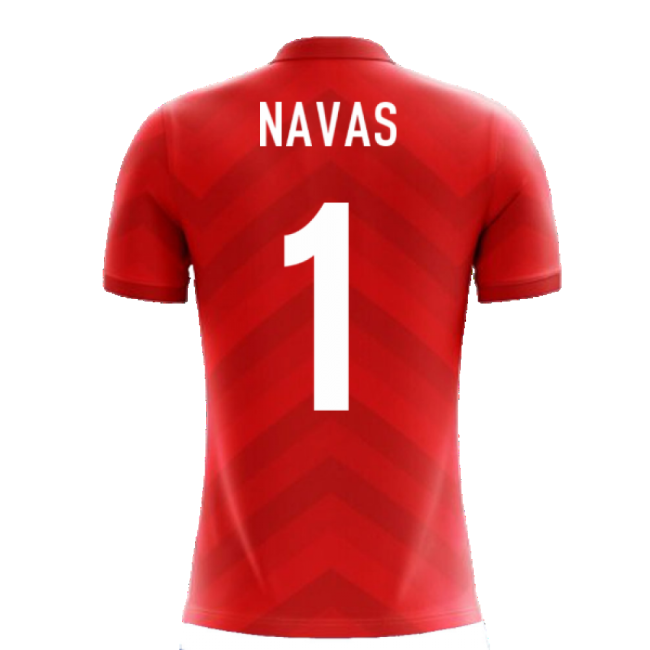 S,Costa Rica 2025-2026 Costa Rica Airo Concept Home Kit Shirt (Navas 1)-World Cup Jersey Hub - 2026 National Football Kits Store