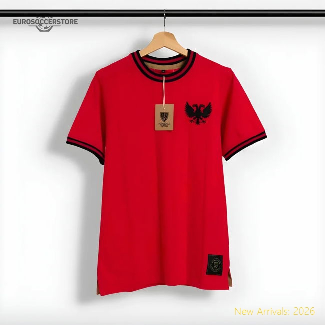 Albania Home Uniform Albania Shqiponje Retro Football Football Top-Soccer Shirts Store: 2026 World Cup Kits