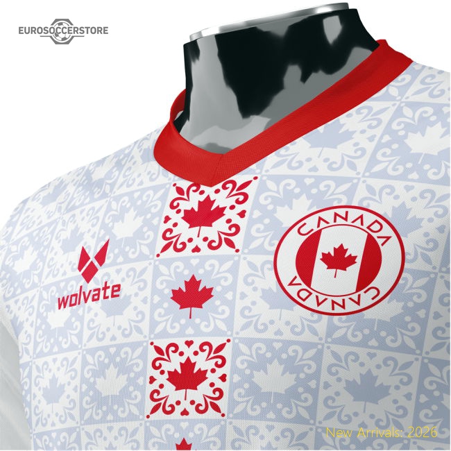 S,Canada Canada Heritage Football Football Shirt (Wolvate) Adult Short...-World Cup Jersey Hub - 2026 National Football Kits Store