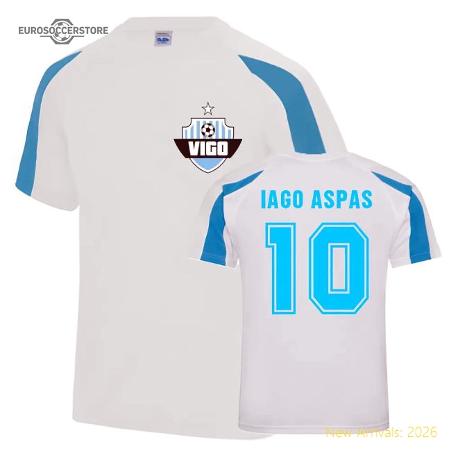 Celta Vigo Iago Aspas Vigo Sports Training Jersey (White)-World Cup Jersey Hub - 2026 National Football Kits Store