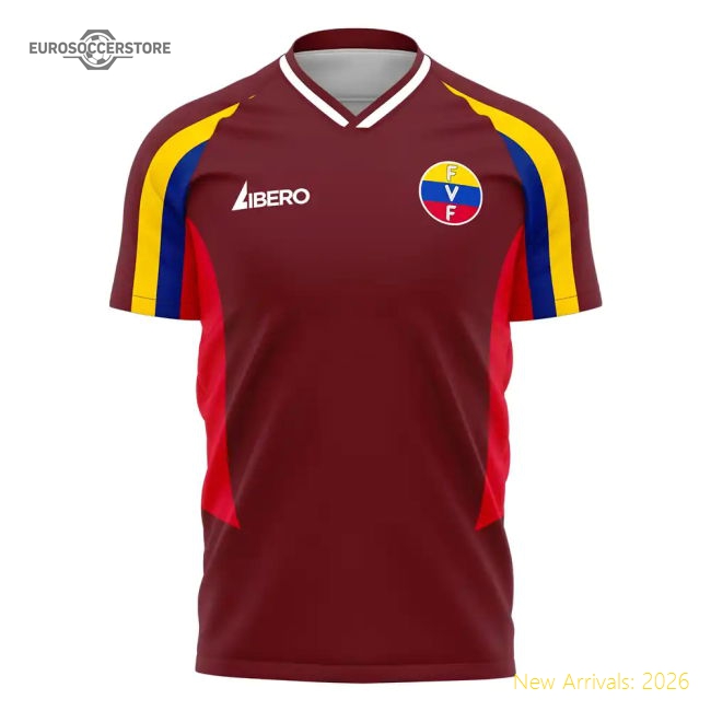 S,Venezuela Match Day Venezuela 2025-2026 Home Concept Football Kit...-World Cup Jersey Hub - 2026 National Football Kits Store