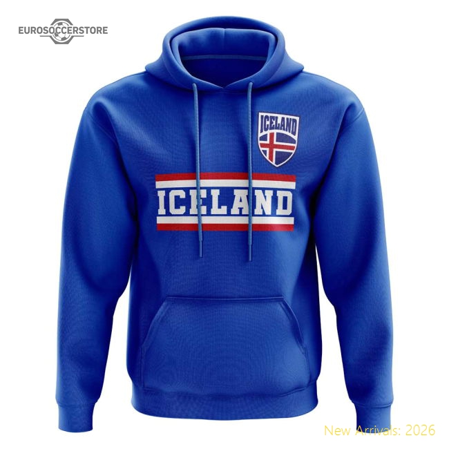Iceland Iceland Core Football Country Hoody Blue-Soccer Shirts Store: 2026 World Cup Kits