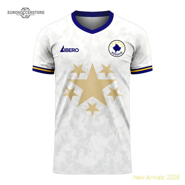 Kosovo 2025-2026 Away Match Kit Libero-Soccer Shirts Store: 2026 World Cup Kits
