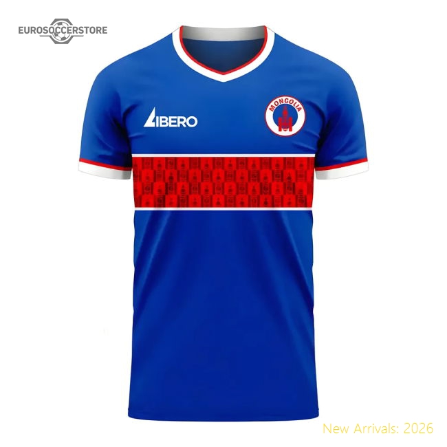 Mongolia 2025-2026 Home Kit Mongolia Concept Football Kit Libero-World Cup Jersey Hub - 2026 National Football Kits Store