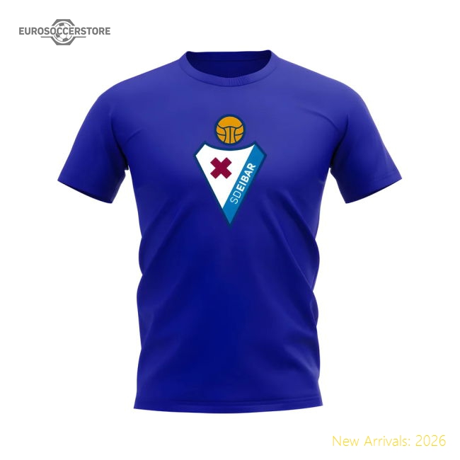 Eibar Eibar Badge (Royal Blue) Football T-Shirt For Diehard Football Fan-World Cup Jersey Hub - 2026 National Football Kits Store