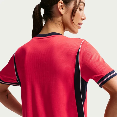 England 2026 Away Side Women's Team Shirt - Three Lions Speed Red Female Kit-Soccer Shirts Store: 2026 World Cup Kits