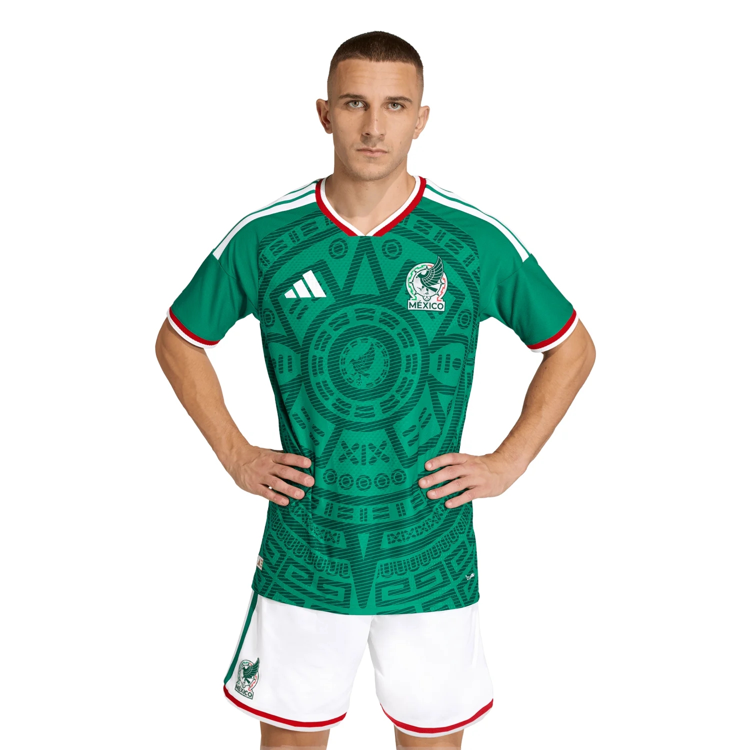 Mexico 2026 Elite Home Jersey - Men's | Slim Fit Climacool+ Lightweight Football Shirt with Cultural Design-Soccer Shirts Store: 2026 World Cup Kits