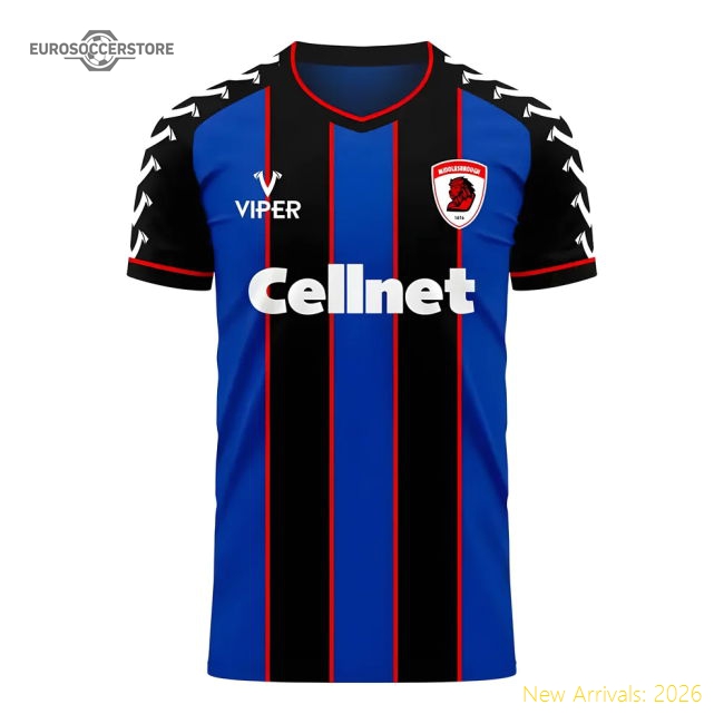 Middlesbrough 2025-2026 Away Uniform Middlesbrough Concept Football Ki...-World Cup Jersey Hub - 2026 National Football Kits Store