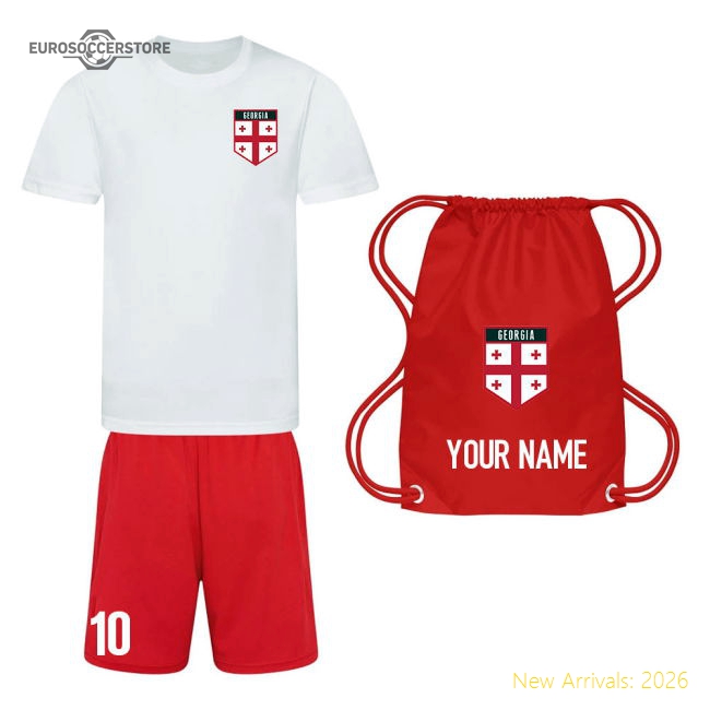 Georgia Personalised Georgia Training Match Kit Package-World Cup Jersey Hub - 2026 National Football Kits Store