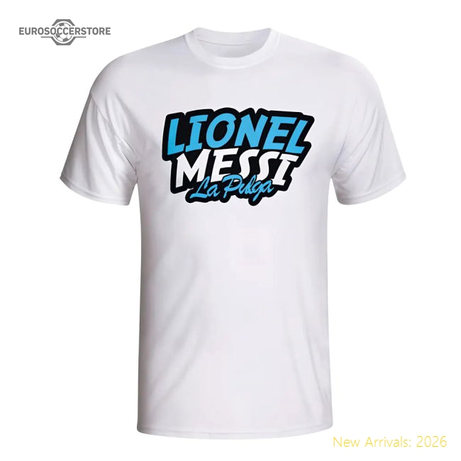 S,Argentina Game Ready Lionel Messi Comic Book T-Shirt (White)-Soccer Shirts Store: 2026 World Cup Kits
