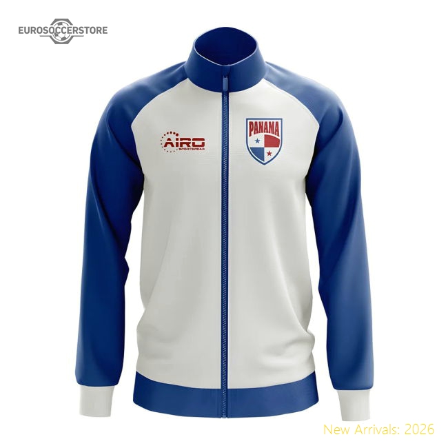 S,Panama Tournament Panama Concept Football Track Jacket (White)-World Cup Jersey Hub - 2026 National Football Kits Store