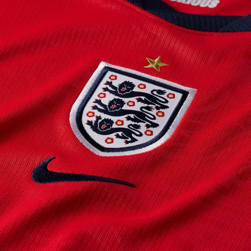 England 2026 Away Side Women's Team Shirt - Three Lions Speed Red Female Kit-Soccer Shirts Store: 2026 World Cup Kits