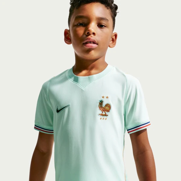 France 2026 Away Field Youngster Kit - Liberté Recharged Teal Kit-Soccer Shirts Store: 2026 World Cup Kits