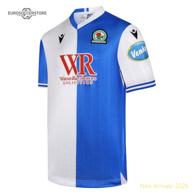 Club Teams,Blackburn 2025-2026 Blackburn Rovers Home Shirt (Ribeiro 4)-World Cup Jersey Hub - 2026 National Football Kits Store