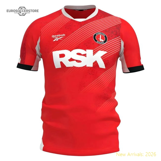 Championship 2025-2026 Home Kit Charlton Athletic Jersey-Soccer Shirts Store: 2026 World Cup Kits