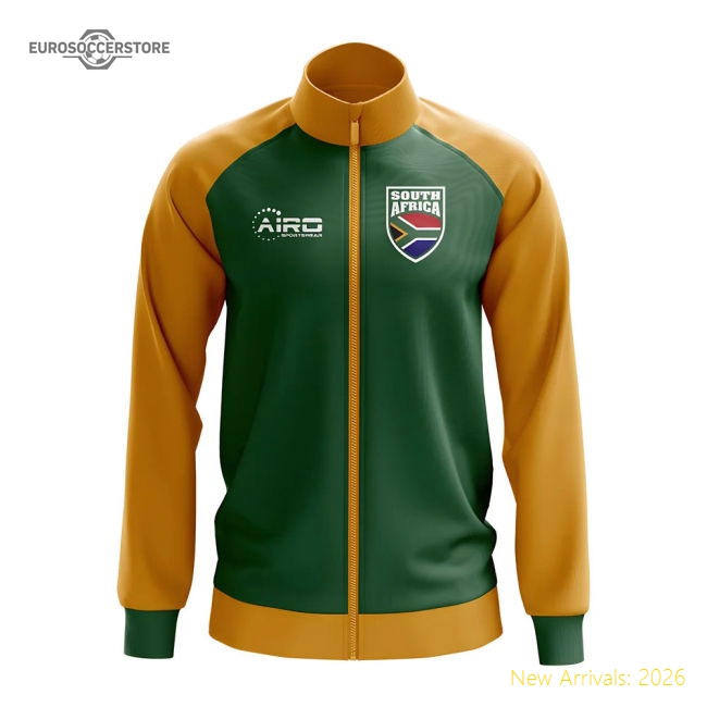 S,South Africa South Africa Concept Football Track Jacket (Green)-World Cup Jersey Hub - 2026 National Football Kits Store