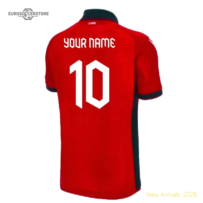 Albania 2023-2024 Home Gear Pro Fit Albania (Your Name) Match Kit-Soccer Shirts Store: 2026 World Cup Kits