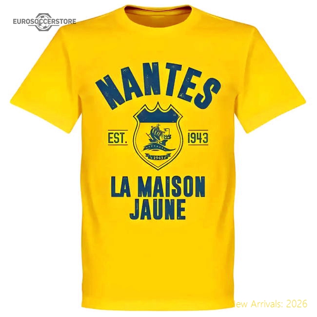 Nantes Football T-Shirt For Diehard Football Fans-World Cup Jersey Hub - 2026 National Football Kits Store