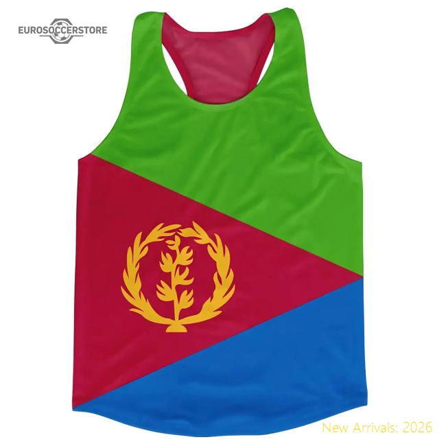 S,Eritrea Competition Ready Eritrea Flag Running Vest Perfect For Cheeri-World Cup Jersey Hub - 2026 National Football Kits Store