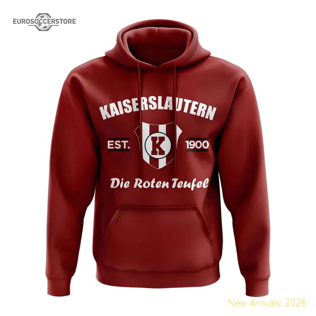 Kaiserslautern Kaiserslautern Established Hoody (Maroon)-World Cup Jersey Hub - 2026 National Football Kits Store