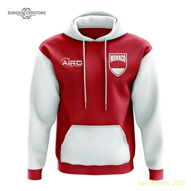 Monaco Monaco Concept Country Football Football Hoody (Red)-Soccer Shirts Store: 2026 World Cup Kits
