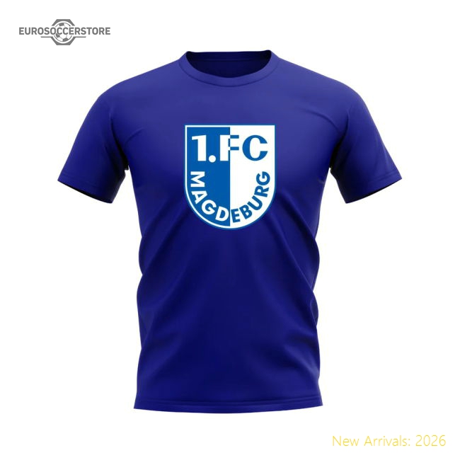 Fc Magdeburg Magdeburg Badge (Royal Blue) Football T-Shirt-World Cup Jersey Hub - 2026 National Football Kits Store