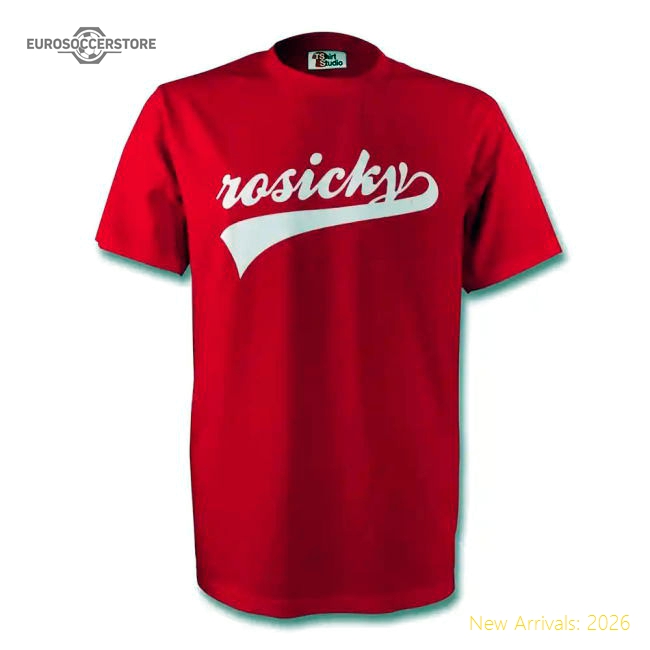 Czech Republic Thomas Rosicky Czech Republic Signature Fan Tee Red-World Cup Jersey Hub - 2026 National Football Kits Store
