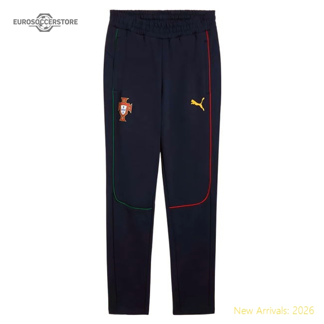 Portugal 2025-2026 Portugal Casuals Pants (Persian Blue)-Soccer Shirts Store: 2026 World Cup Kits