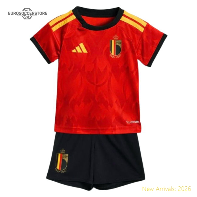 Belgium 2026-2027 Home Gear Belgium Baby Kit (Your Name)-World Cup Jersey Hub - 2026 National Football Kits Store