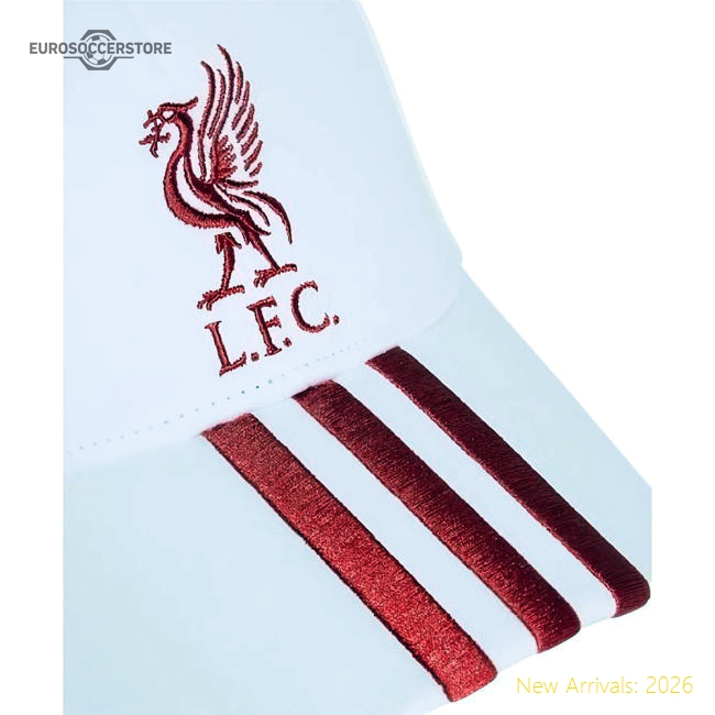 Club Teams,Liverpool 2025-2026 Liverpool Baseball Cap (White)-World Cup Jersey Hub - 2026 National Football Kits Store