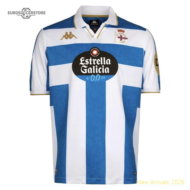 Deportivo 2025-2026 Home Gear Deportivo La Coruna (Your Name) Football...-World Cup Jersey Hub - 2026 National Football Kits Store