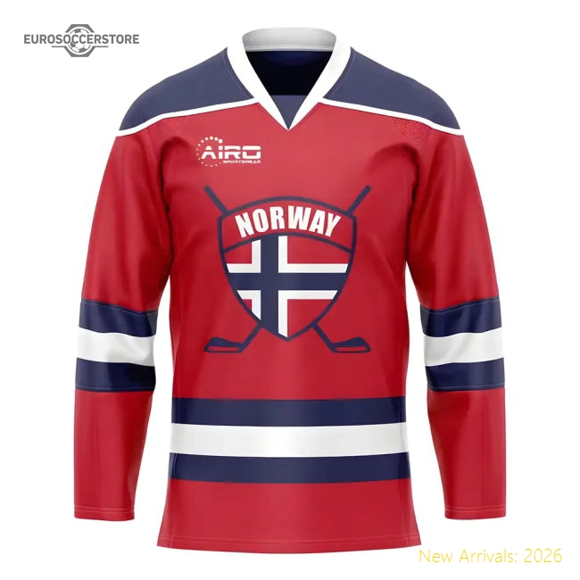 Norway Home Gear Norway Ice Hockey Match Match Kit-Soccer Shirts Store: 2026 World Cup Kits