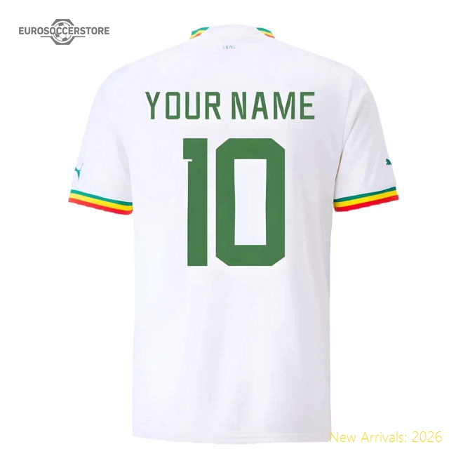 S,Senegal Tournament 2022-2023 Senegal Home Shirt (Your Name)-Soccer Shirts Store: 2026 World Cup Kits