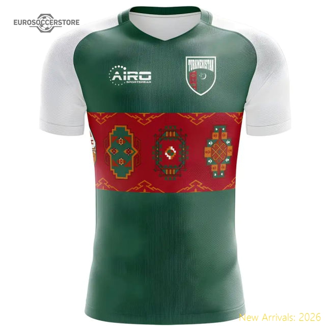 Turkmenistan 2025-2026 Home Kit Turkmenistan Concept Football Jersey-Soccer Shirts Store: 2026 World Cup Kits