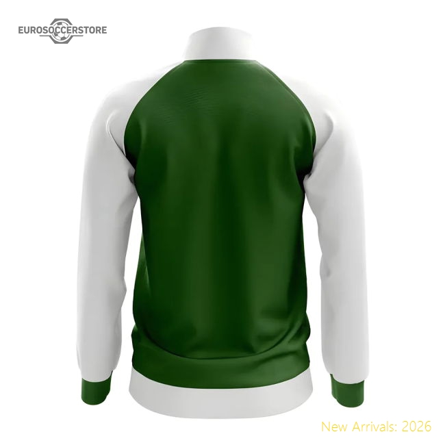 S,Sudan Match Day Sudan Concept Football Track Jacket (Green)-World Cup Jersey Hub - 2026 National Football Kits Store