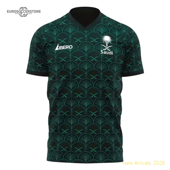 Saudi Arabia 2025-2026 Away Gear Saudi Arabia Concept Football Match Kit Libero-Soccer Shirts Store: 2026 World Cup Kits