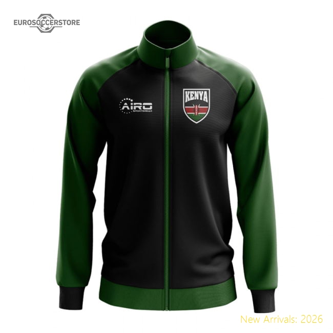 S,Kenya Match Day Kenya Concept Football Track Jacket (Black)-World Cup Jersey Hub - 2026 National Football Kits Store