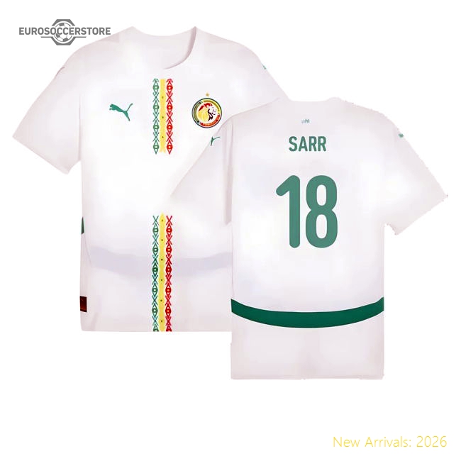 S,Senegal Competition Ready 2024-2025 Senegal Home Kit Shirt (Sarr 18)-Soccer Shirts Store: 2026 World Cup Kits