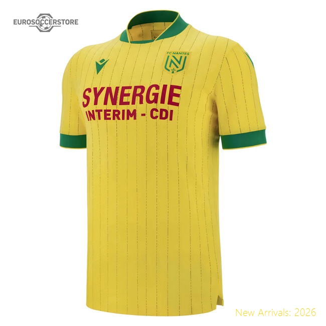 Nantes 2025-2026 Home Gear Football Match Kit For Diehard Football Fans-World Cup Jersey Hub - 2026 National Football Kits Store