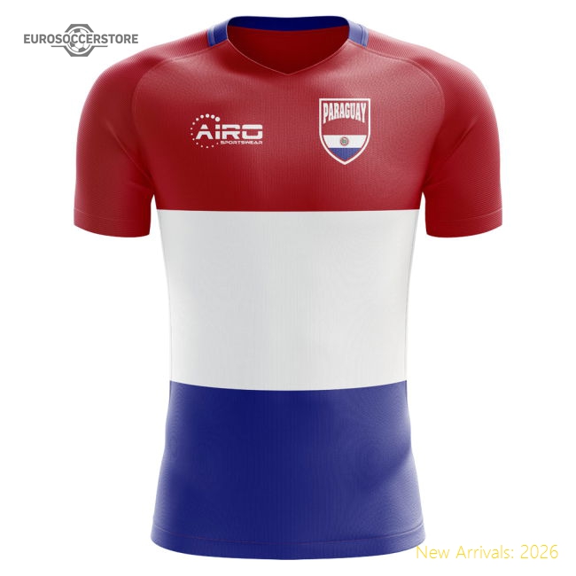 S,Paraguay 2025-2026 Paraguay Home Kit Concept Football Shirt - Baby-Soccer Shirts Store: 2026 World Cup Kits