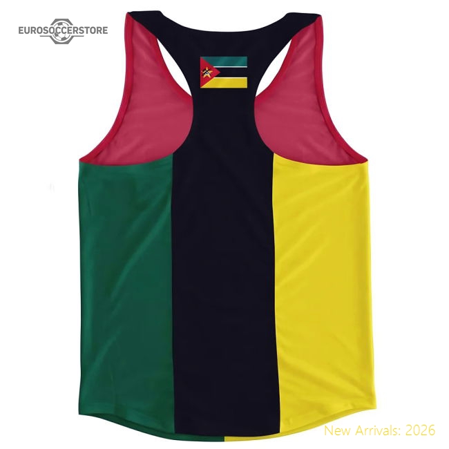 S,Mozambique Tournament Mozambique Stripe Running Vest Perfect For Cheer-World Cup Jersey Hub - 2026 National Football Kits Store