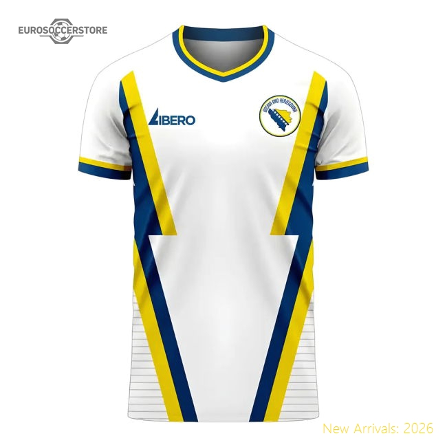 Bosnia 2025-2026 Away Uniform Bosnia Concept Football Kit Libero-Soccer Shirts Store: 2026 World Cup Kits